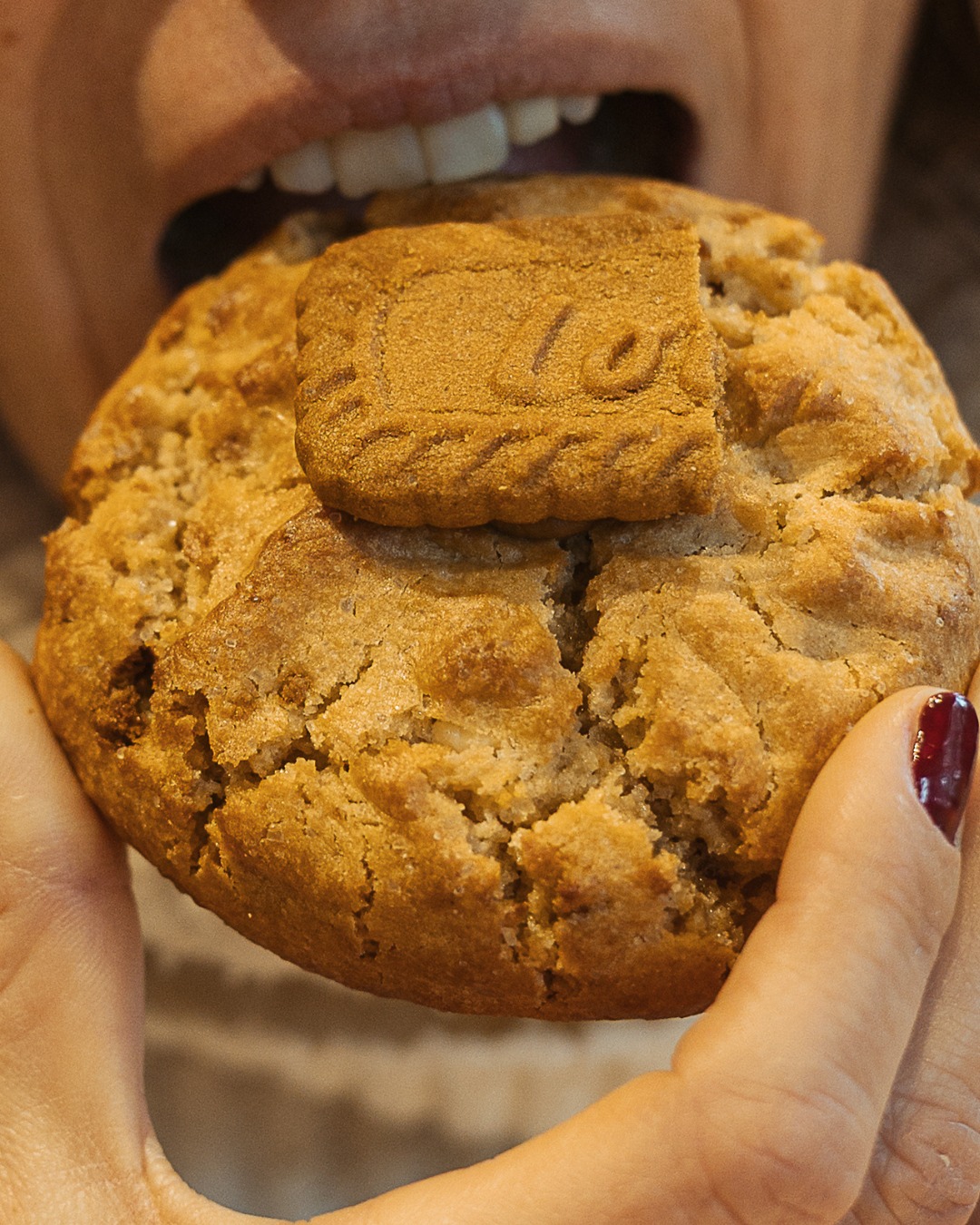 Cookie Lotus con galleta encima